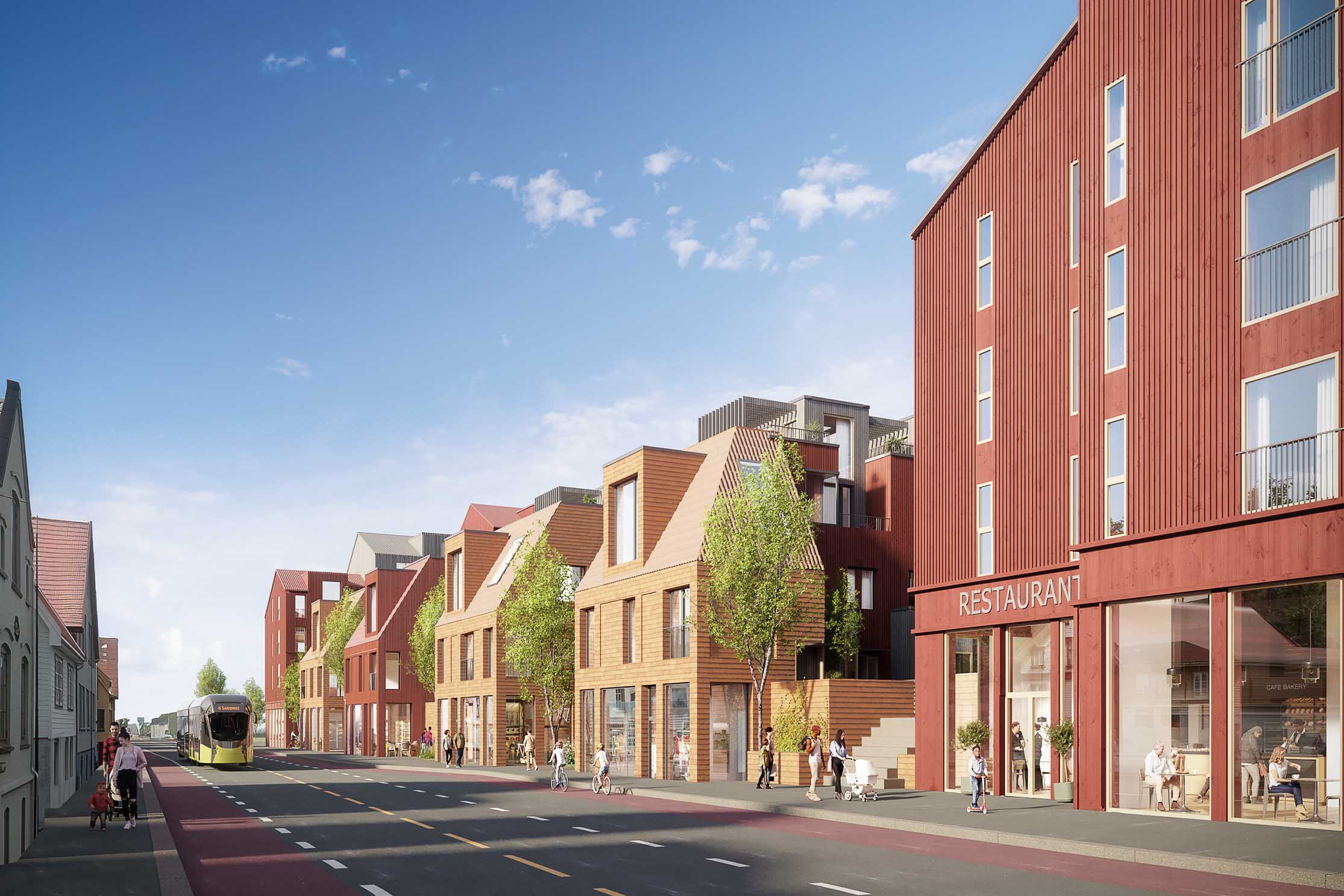 Østraadt Havn, byhus